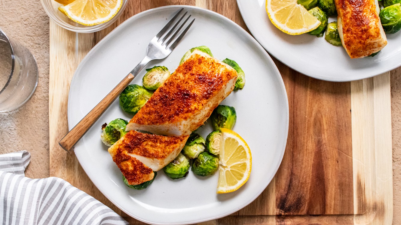 Image of Healthy Air Fried Halibut Recipe