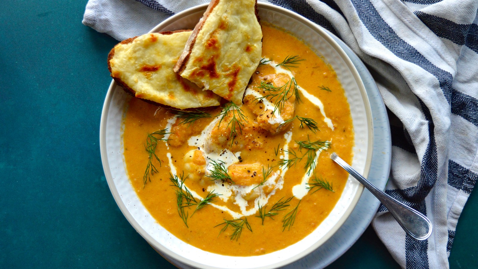 Image of Carrot & Fennel Monkfish Soup