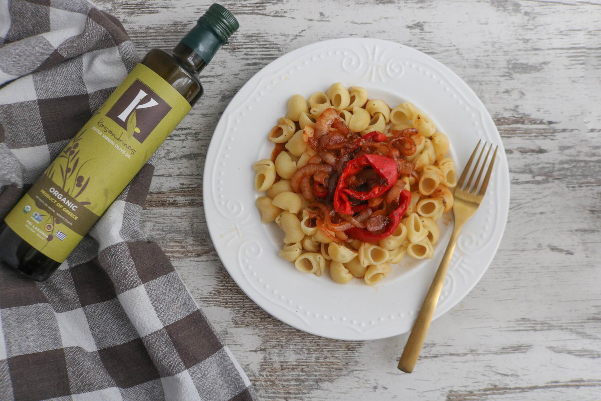 Recipe-116-Conchiglie with Caramelized Onions and Red Peppers