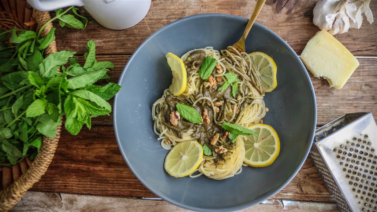 Image of Recipe-147-Spearmint and Graviera Pesto