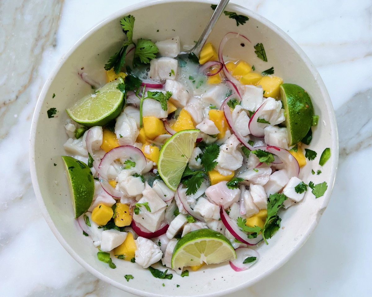 Mango Halibut Ceviche