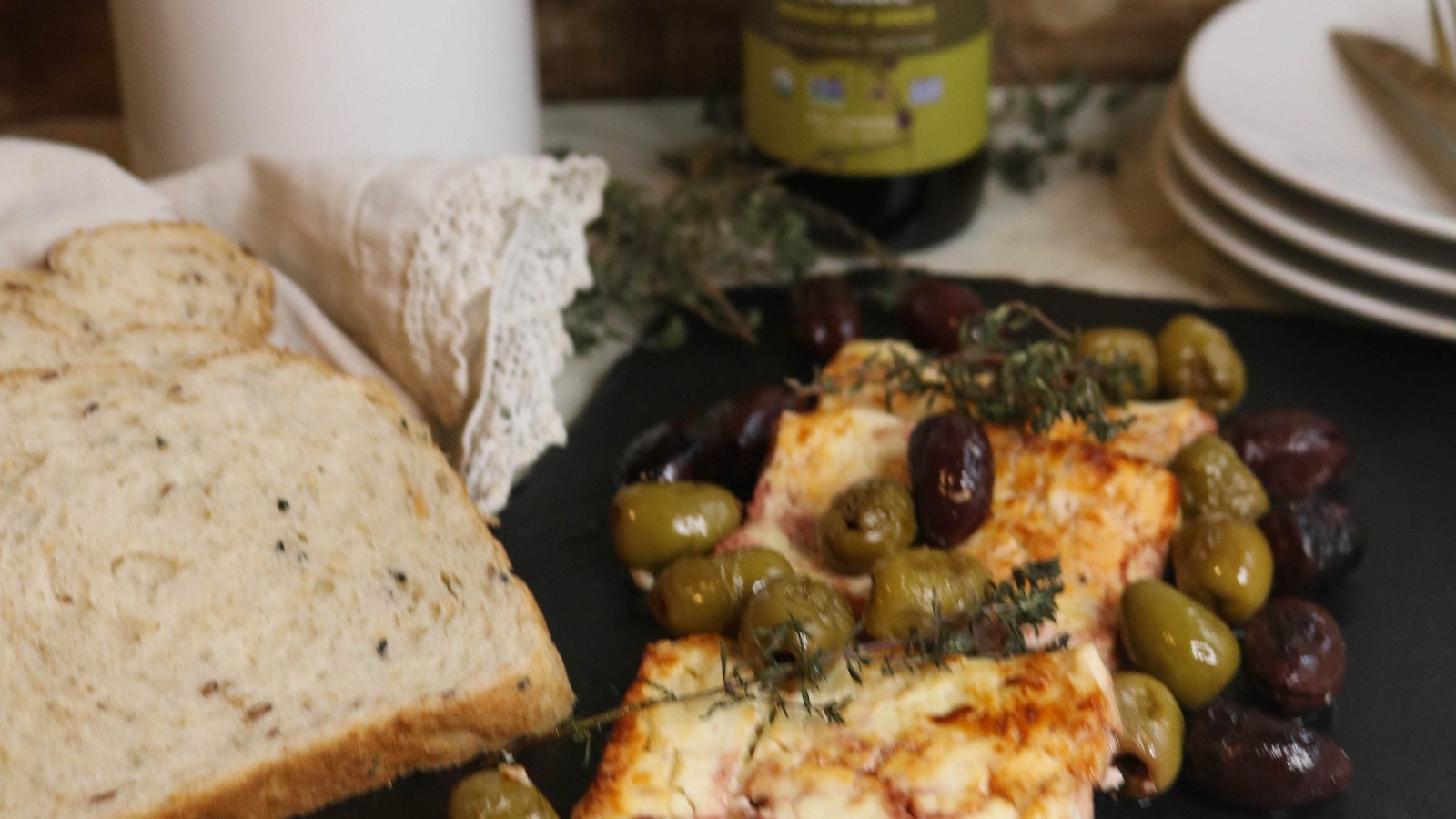 Image of Recipe-162-Baked Feta with Olives and Evoo