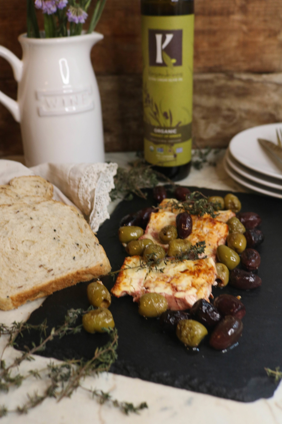 Recipe-162-Baked Feta with Olives and Evoo