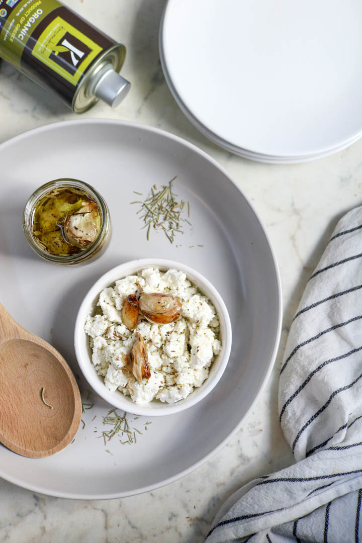Recipe-169-Goat Cheese with Herby Garlic Confit