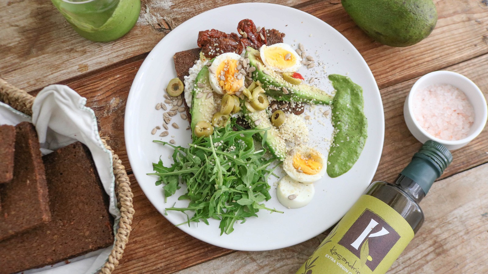 Image of Recipe-172-Rye Bread with Avocado-Olive Oil Spread