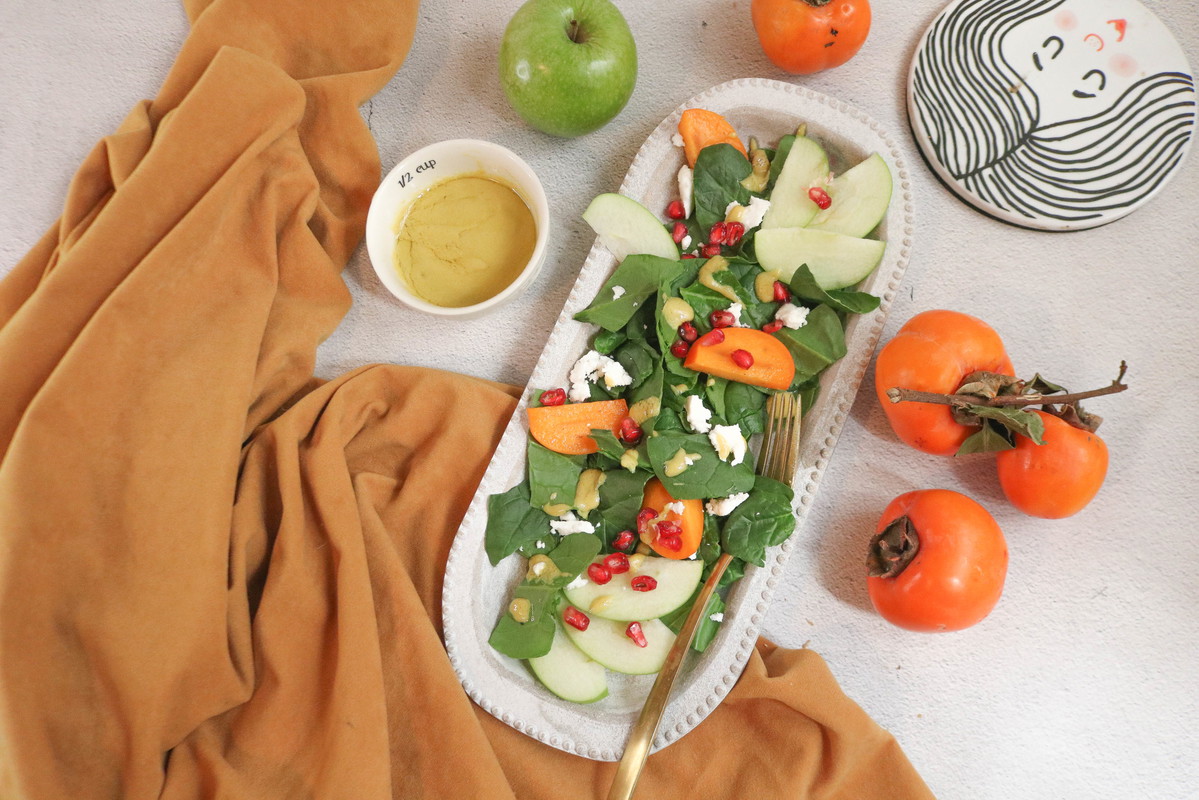 Recipe-178-Winter Salad with Persimmons and Apples
