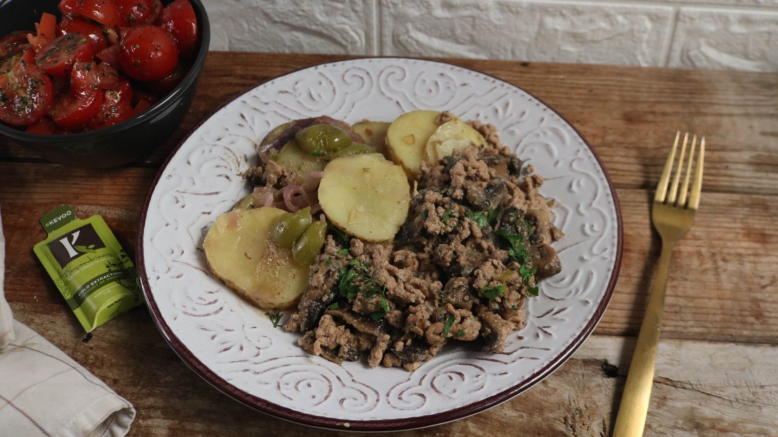 Image of Recipe-179-Olive Oil Beef Stroganoff