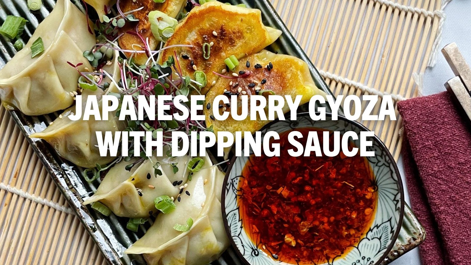 Image of Japanese Curry Gyoza with Dipping Sauce