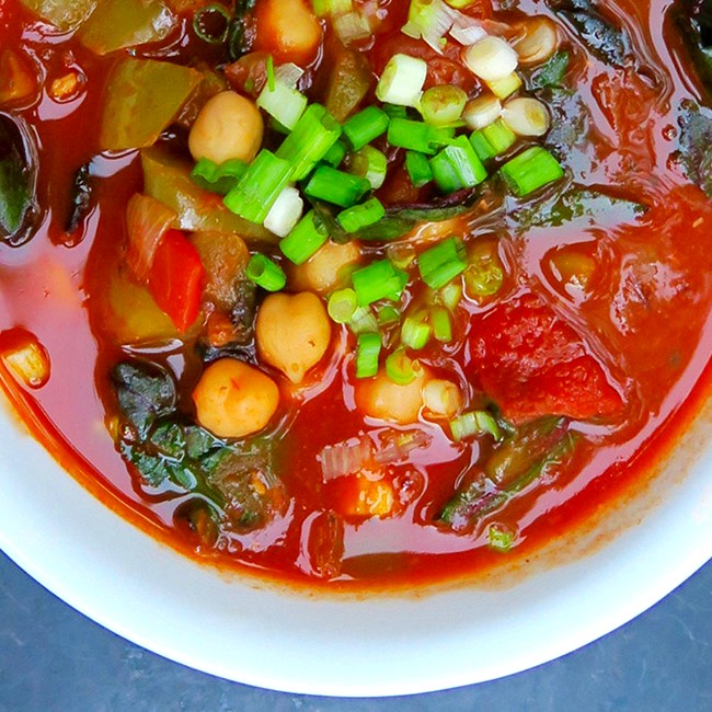 Image of healthy garbanzo soup