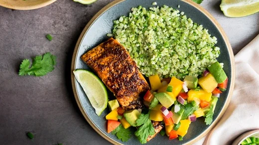 Image of Blackened Coho Salmon & Mango Avocado Salsa