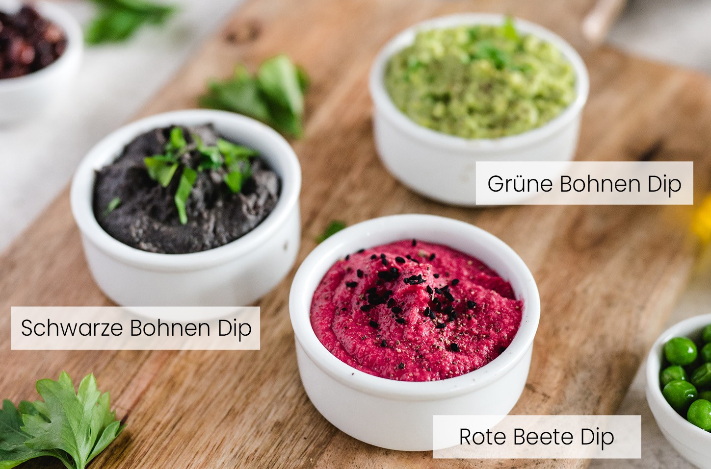 Farbenfrohe Bohnen Dips - Planet Plant-Based