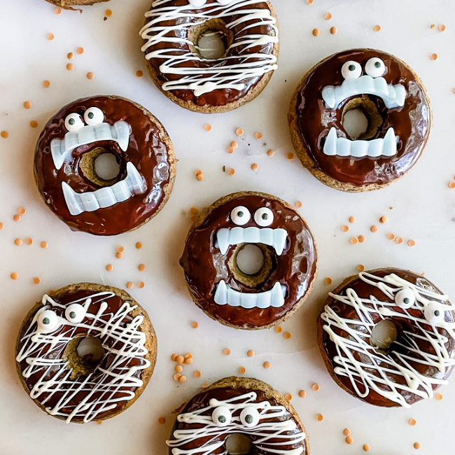 Image of Halloween Pumpkin Donuts