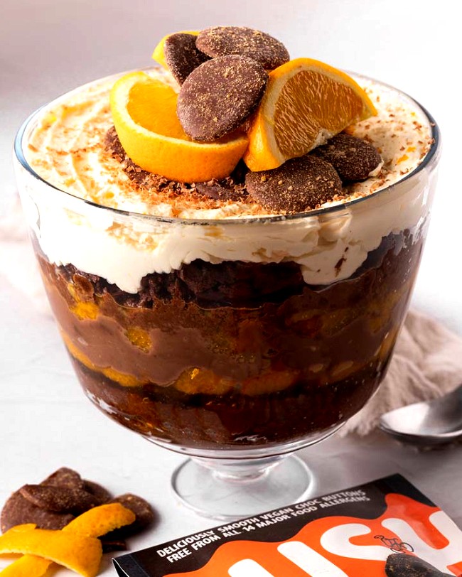 Image of Vegan Chocolate Orange Trifle Recipe