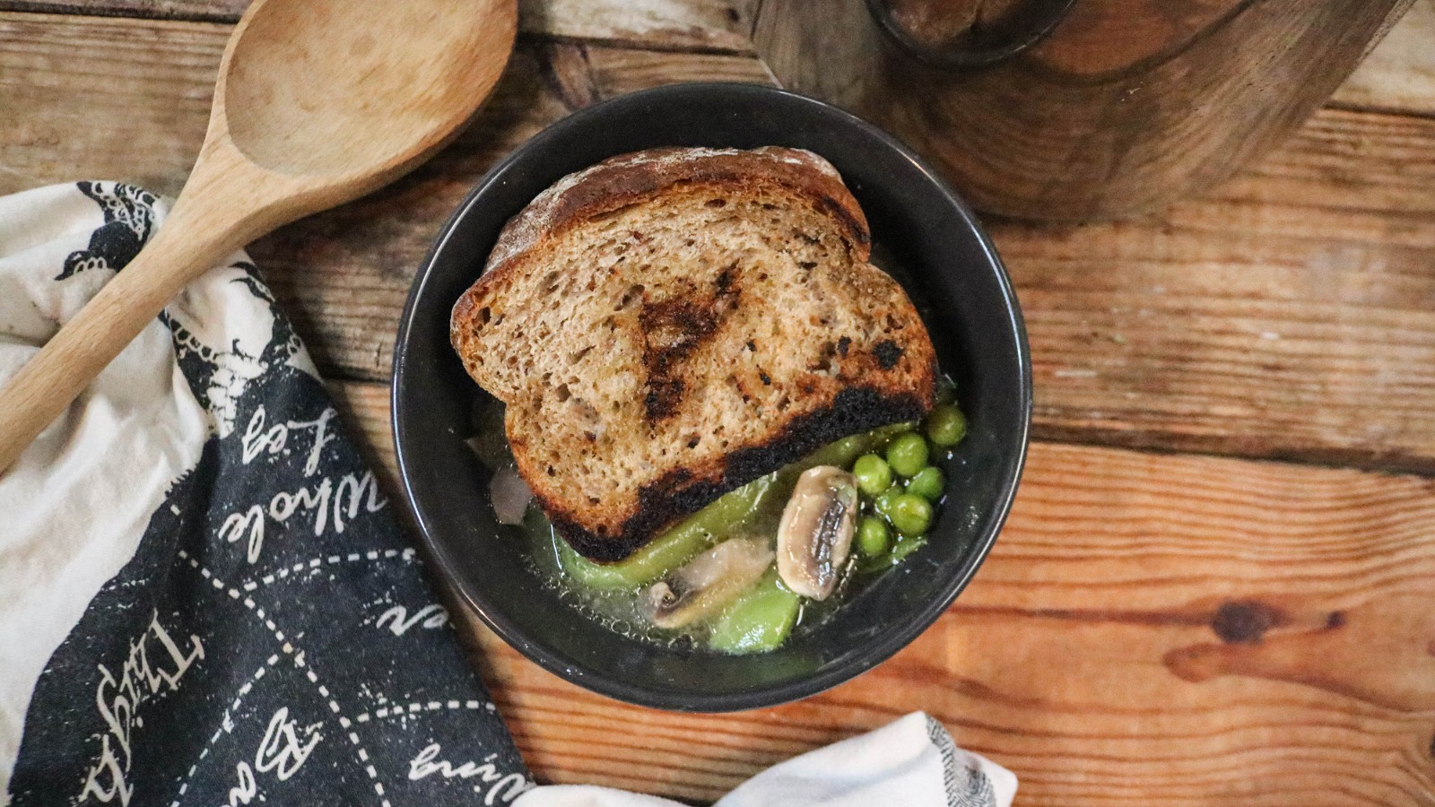 Image of Recipe-226-Chicken Brodo with Vegetables and Fried Bread