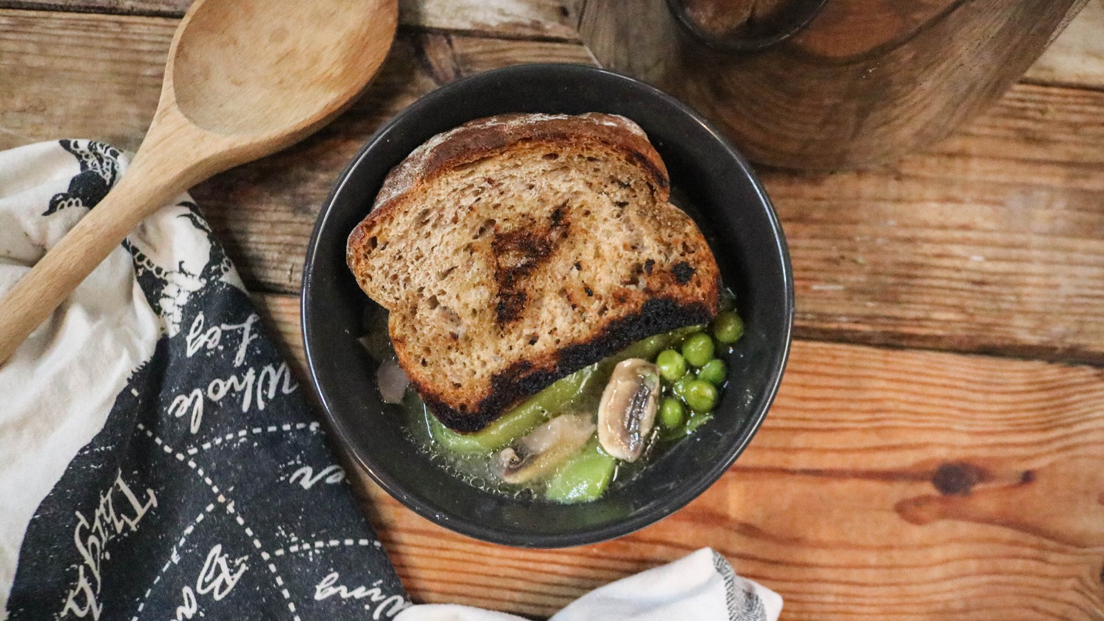 Image of Recipe-226-Chicken Brodo with  Vegetables and Fried Bread