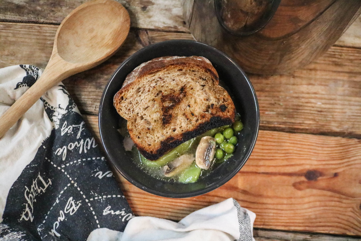 Recipe-226-Chicken Brodo with Vegetables and Fried Bread