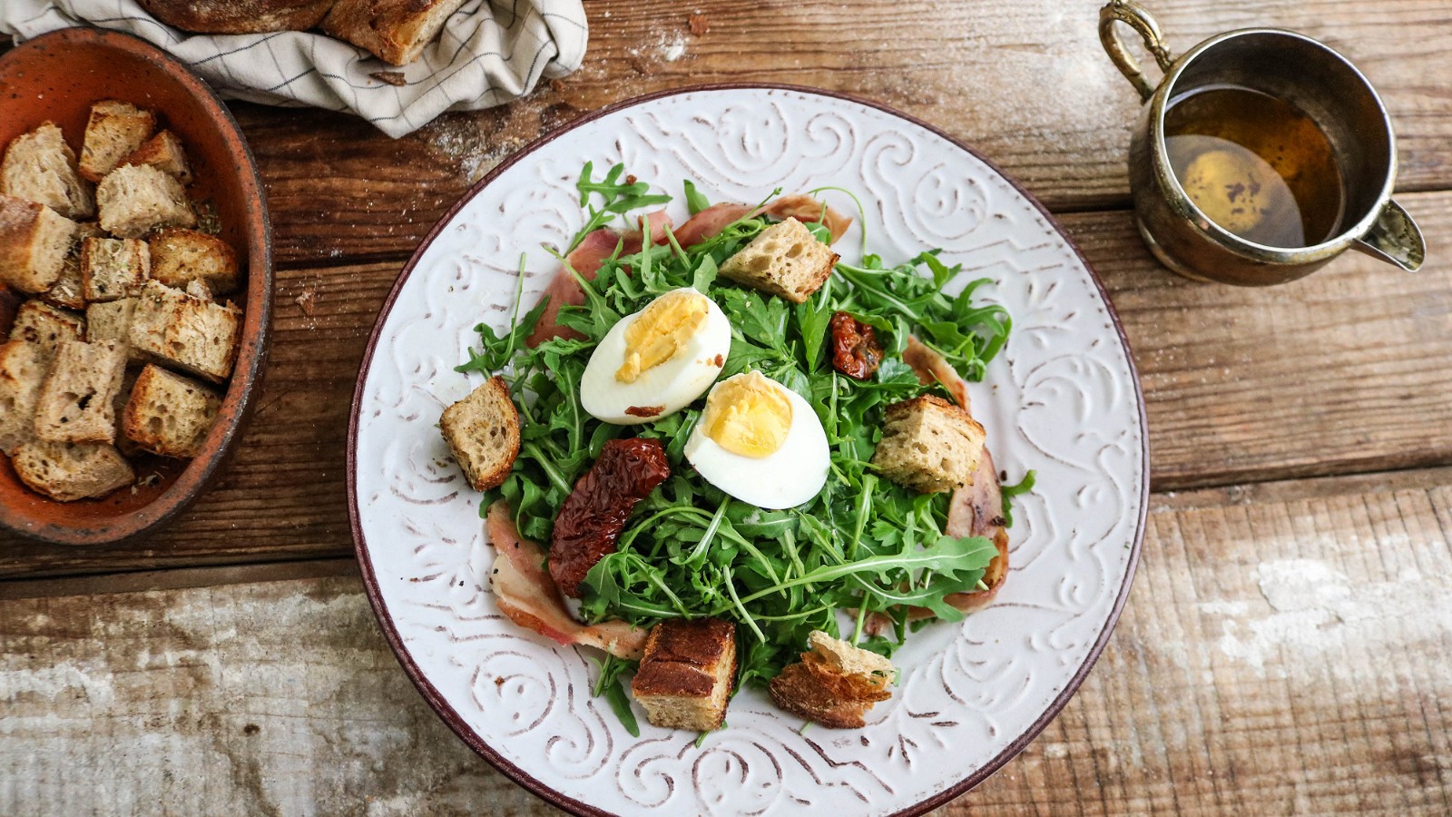 Image of Recipe-227-Dandelion & Provencal Croutons Salad