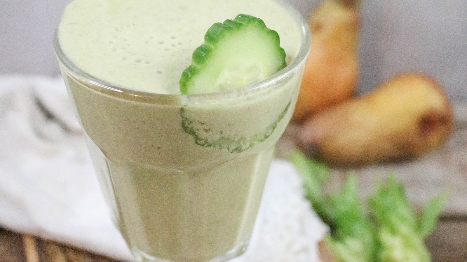 Image of Recipe-229-Pear Cucumber EVOO Smoothie 