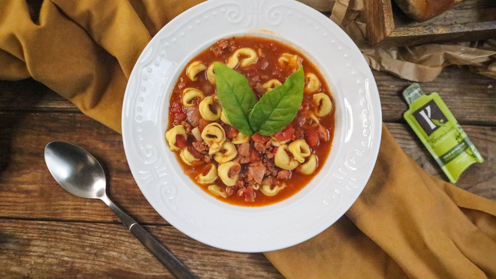 Image of Recipe-233-Tortellini Soup with Italian Sausage