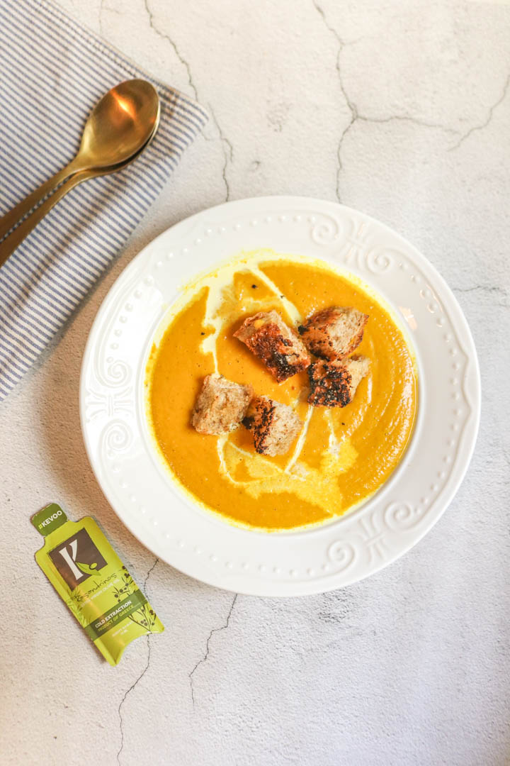 Recipe-247-Butternut Squash and Apple Soup with Toasted Croutons