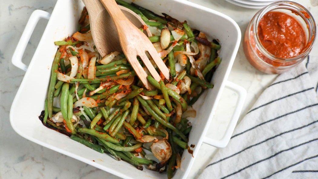 Image of Recipe-277-Green Beans With Harissa Paste