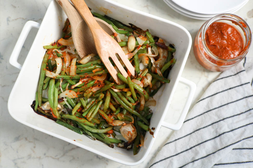 Recipe-277-Green Beans With Harissa Paste