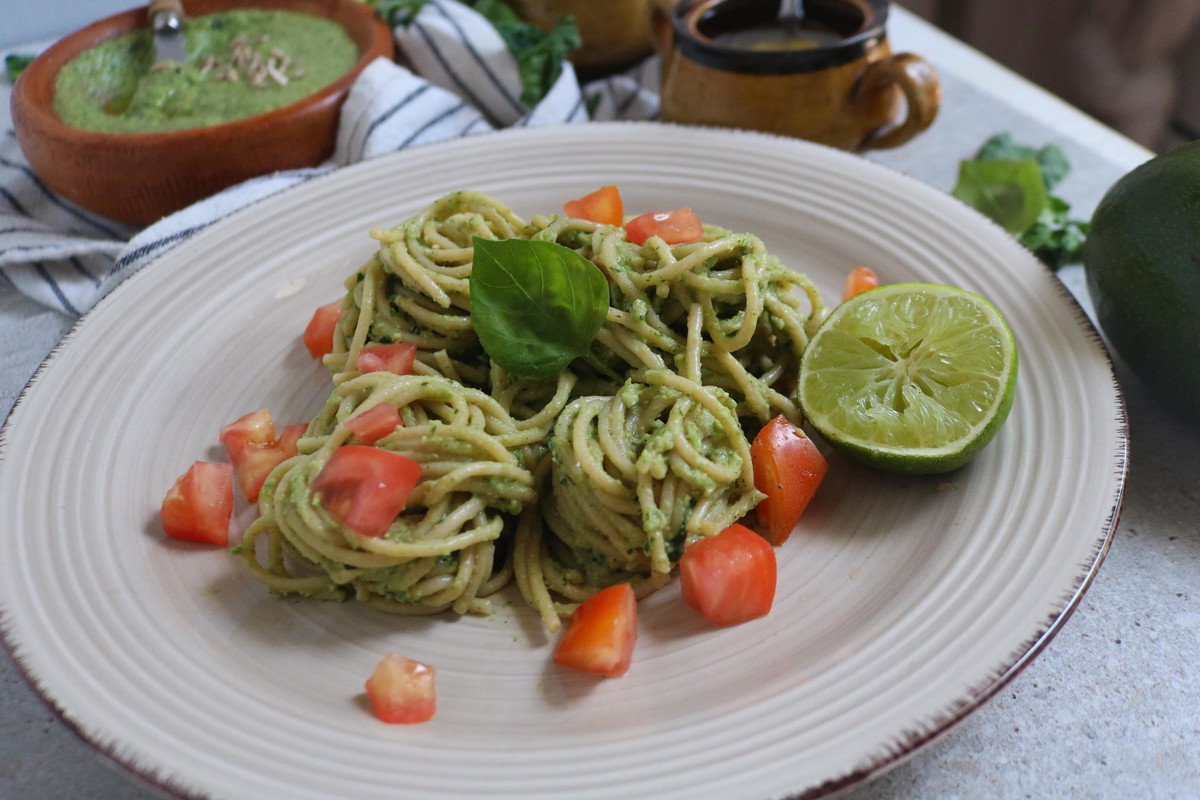 Recipe-312-Spinach Avocado Pesto Pasta
