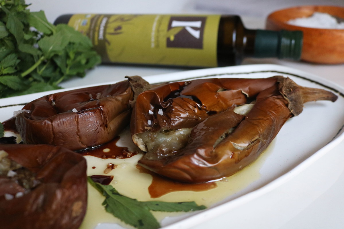 Recipe-337-Roasted White Eggplants with Olive Oil and Balsamic Vinegar