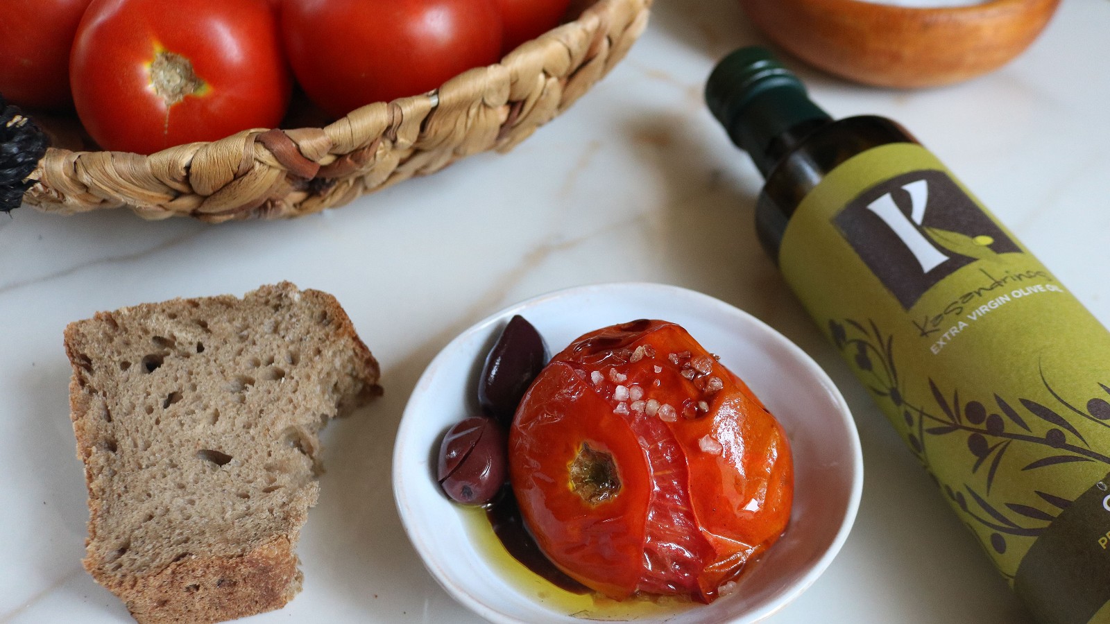 Image of Recipe-344-Whole Roasted Summer Tomatoes with Olive Oil, Balsamic Vinegar and Coarse Sea Salt