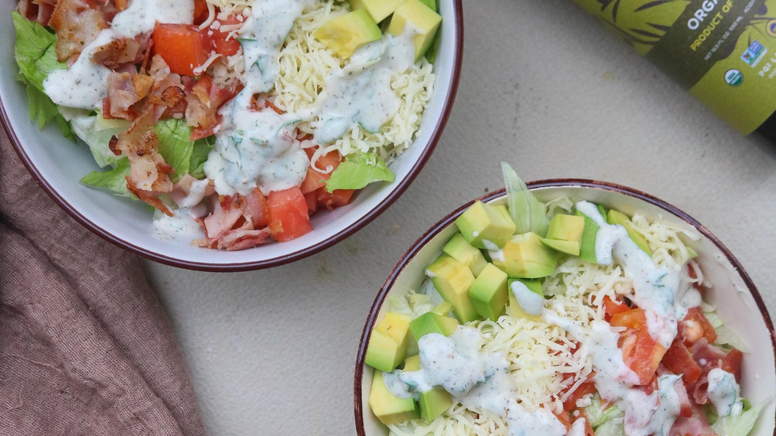 Image of Recipe-360-BLT Salad Bowl with Yogurt Dressing