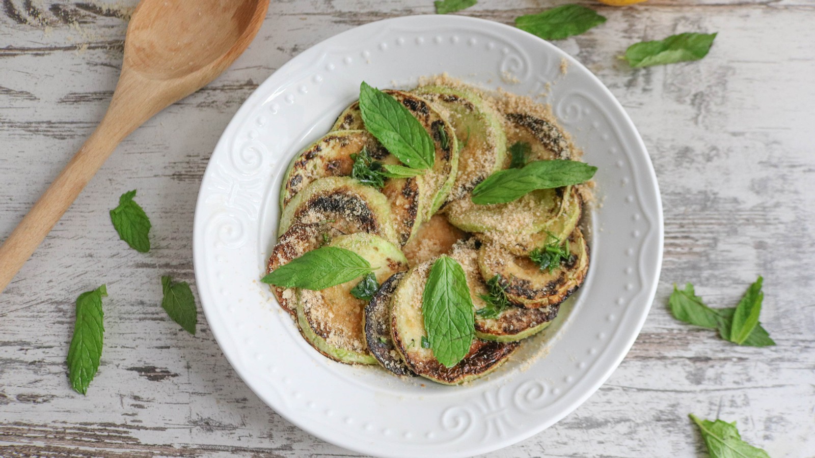 Image of Recipe-57-Sautéed Squash with Herbed Olive Oil and Breadcrumb Topping