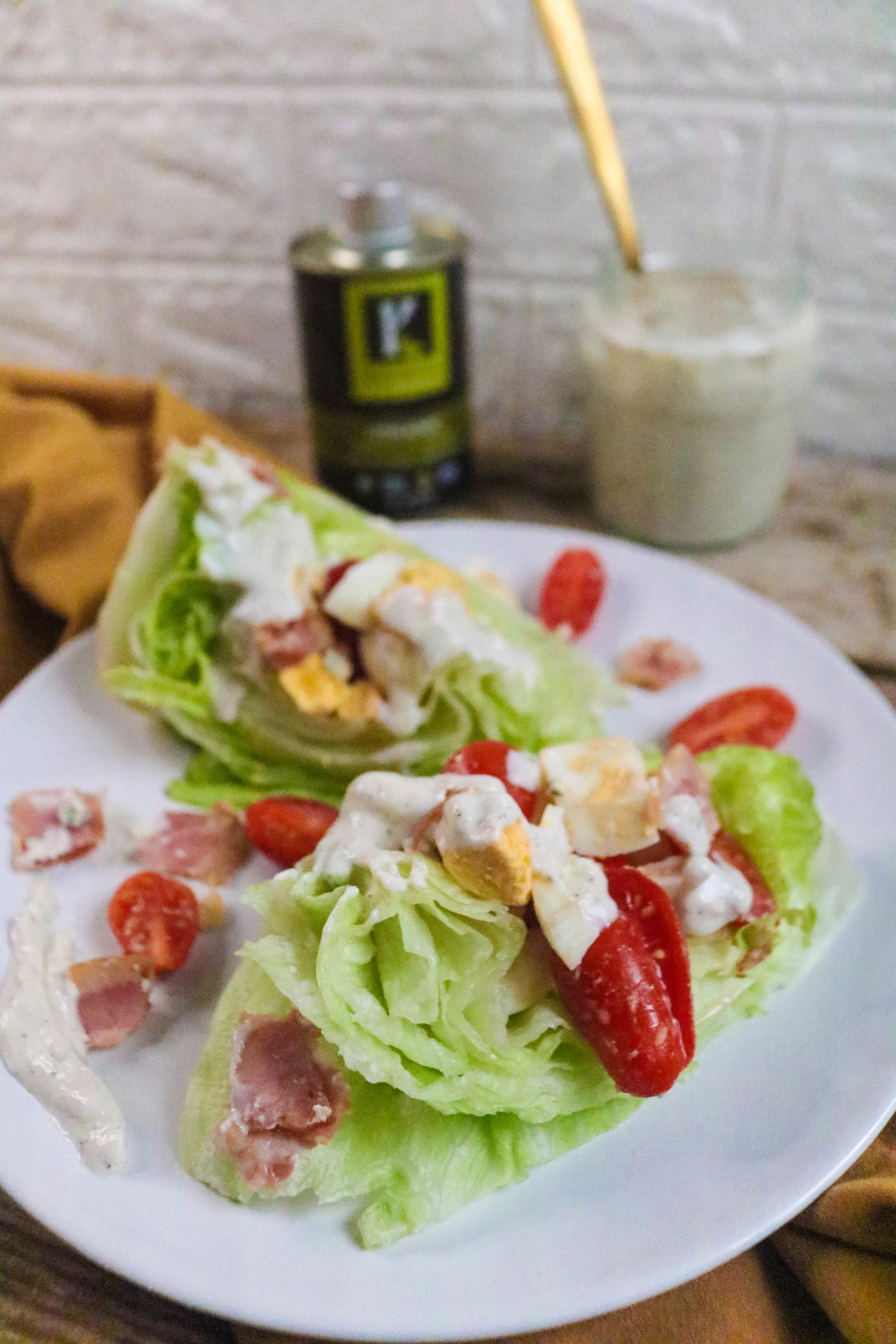 Recipe-234-Iceburg Wedge Salad with EVO -  Blue Cheese Dressing 