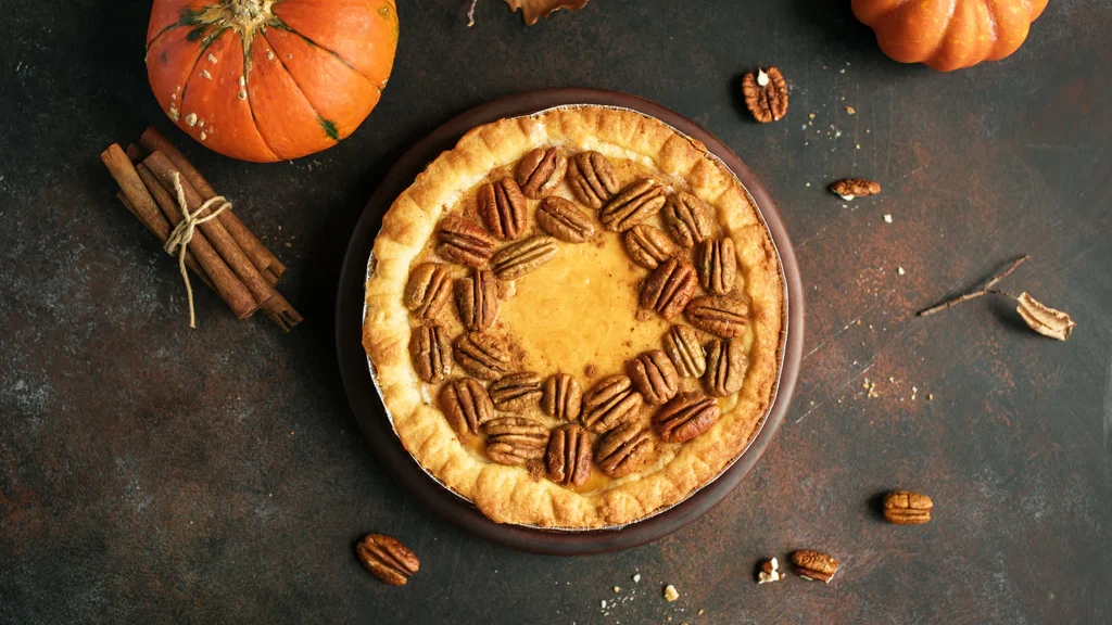 Image of Spiced Pumpkin Pecan Pie