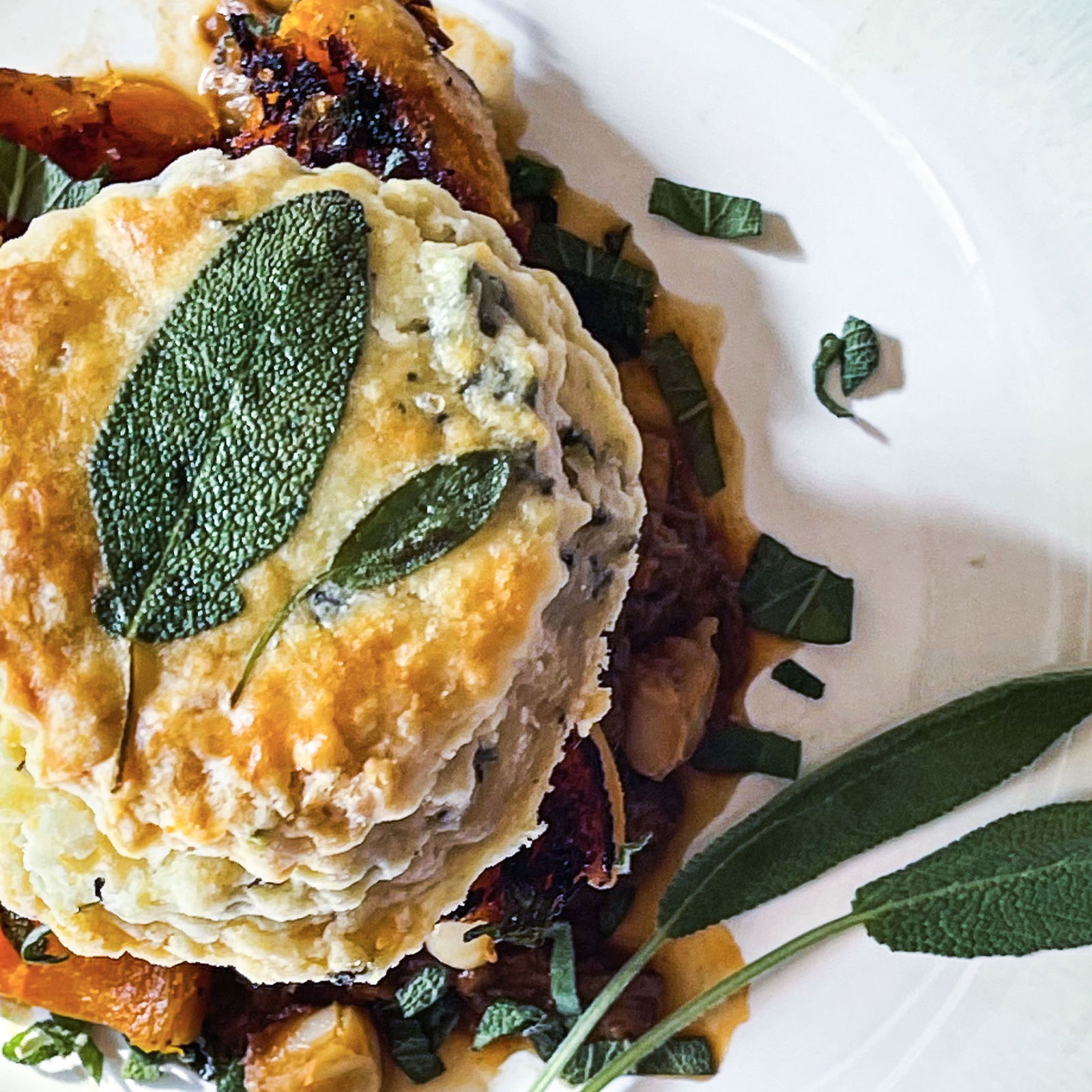 Authentic Native American bison and wild rice pot pie recipe