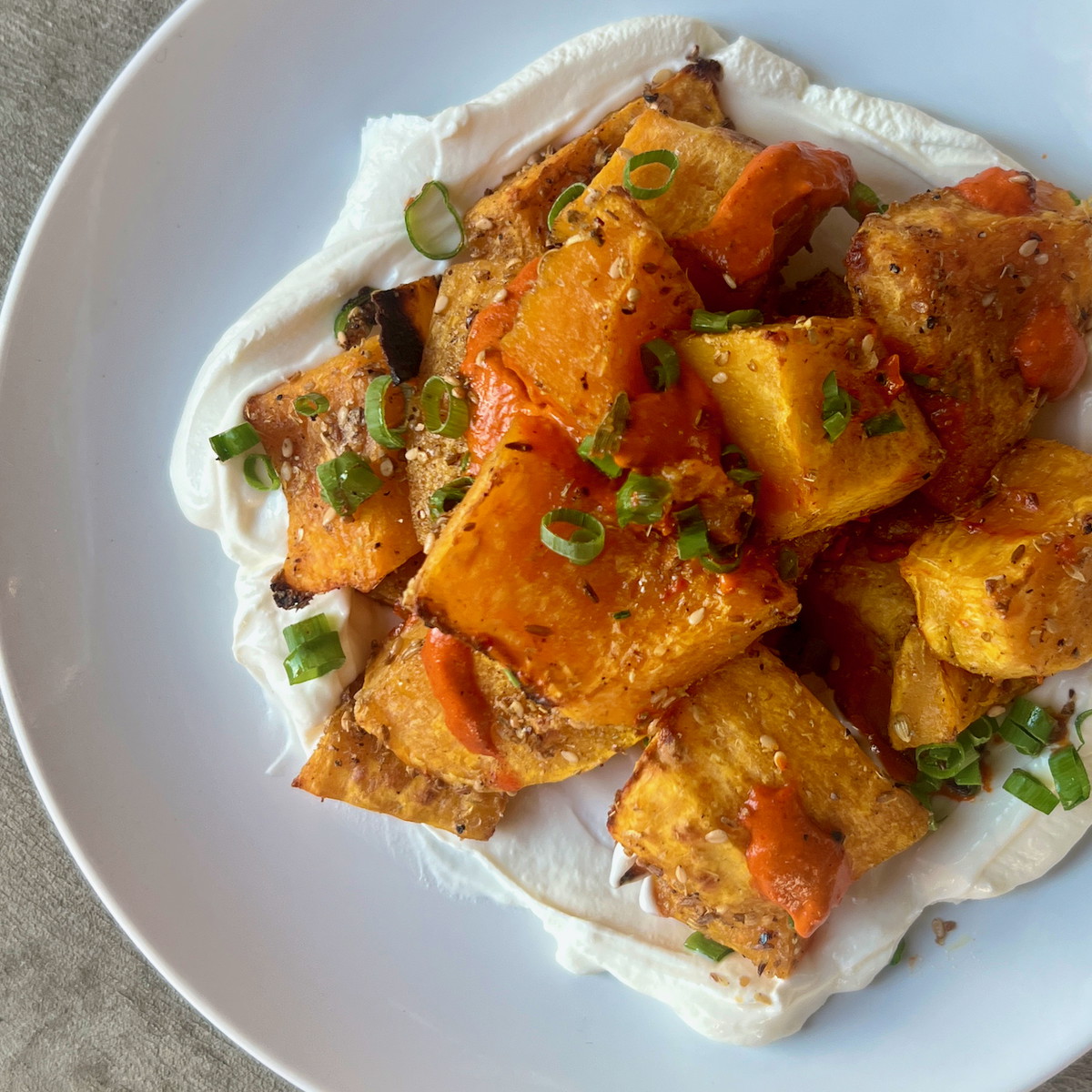 Roasted Butternut Squash with Roasted Pepper