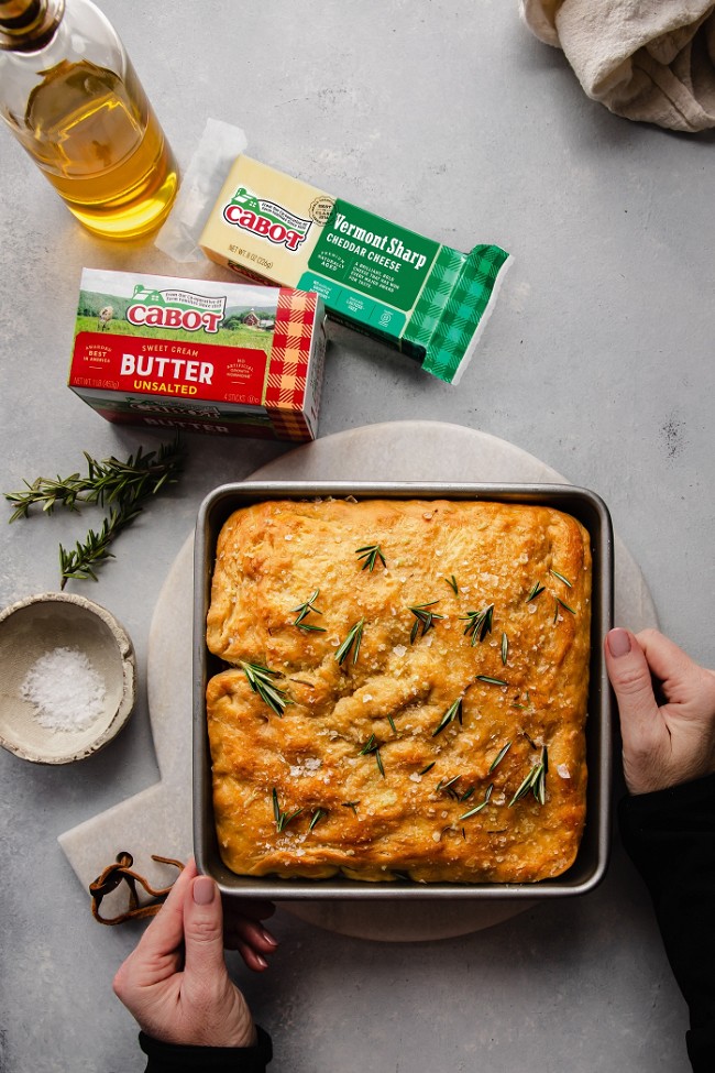 Image of Cheesy Garlic Herb Focaccia