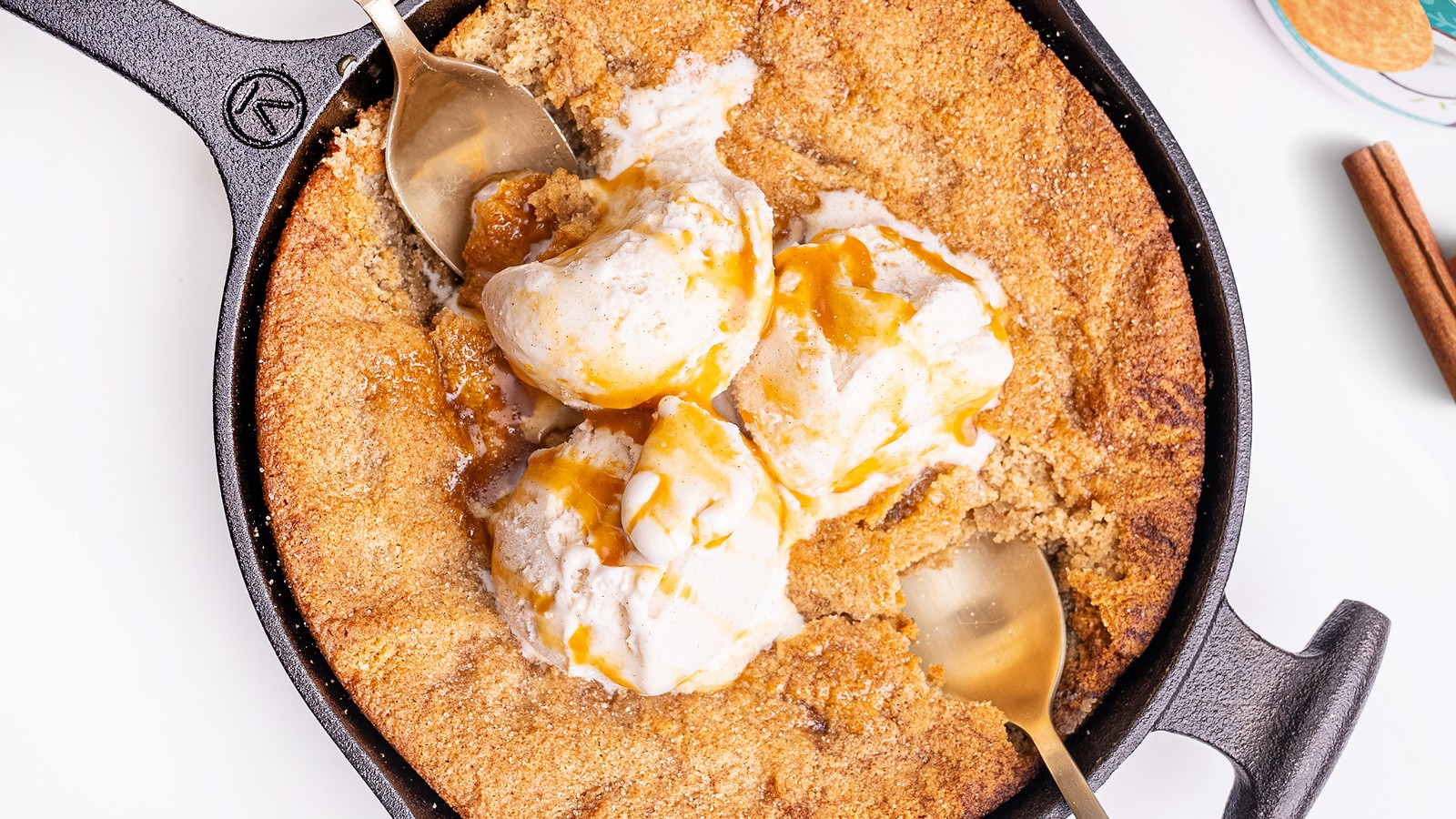 Image of Gluten Free Snickerdoodle Skillet Cookie