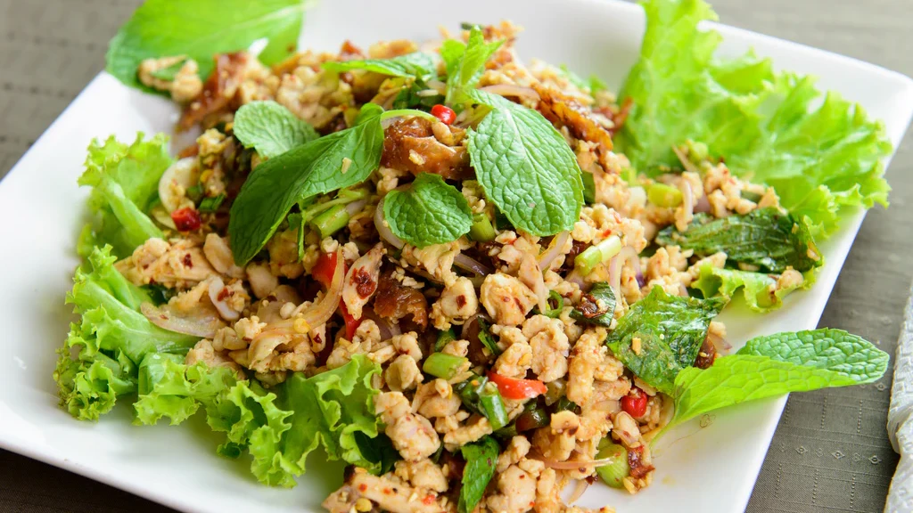 Image of Larb Gai (Thai Style Cold Chicken Salad)