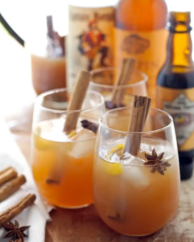 Image of Autumn Spiced Rum Cider Cocktail