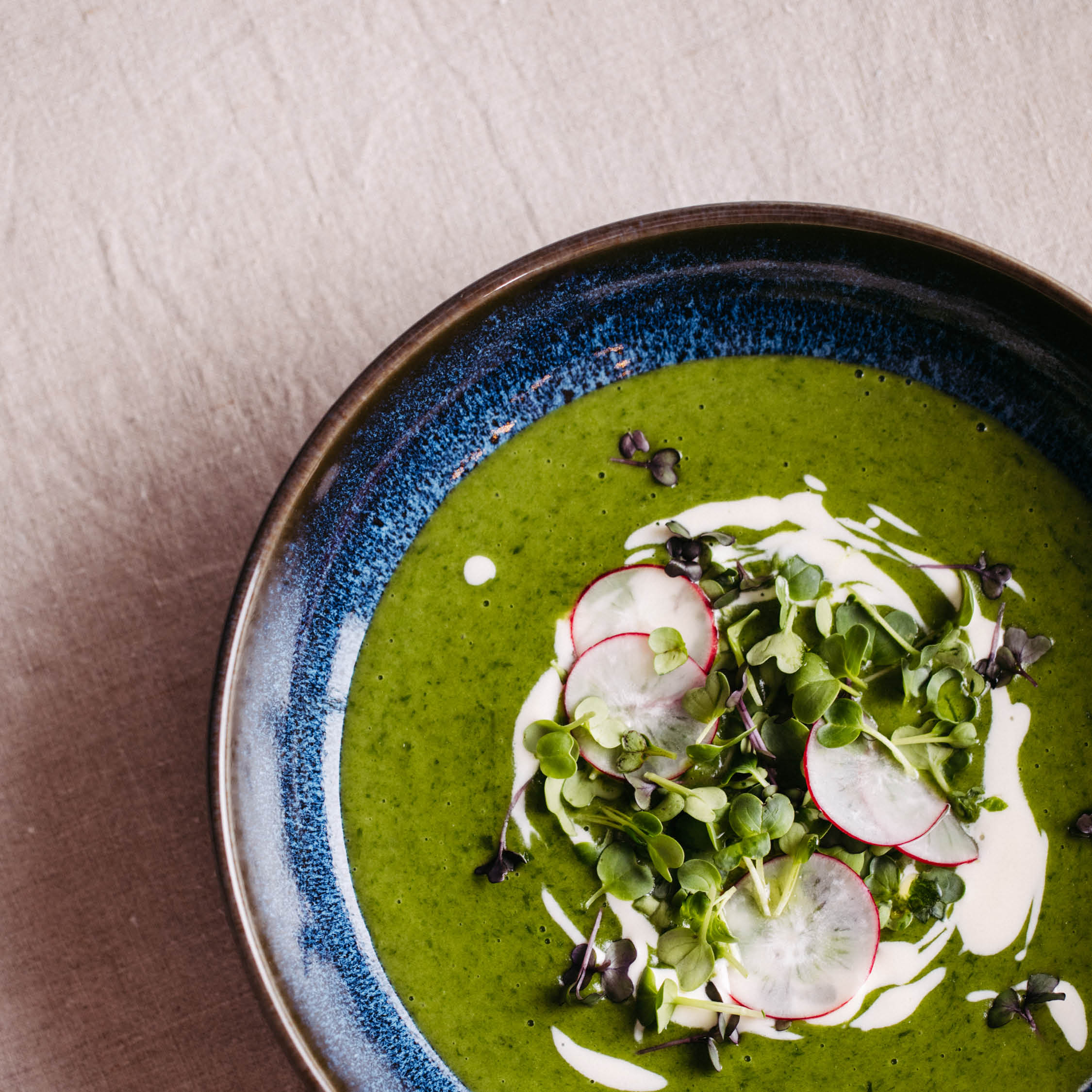 Leckere Bärlauch-Creme-Suppe selbst gemacht &amp; gesund