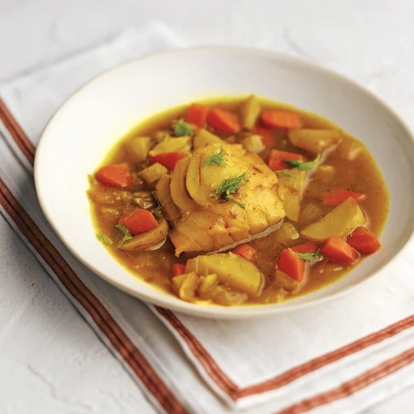 Image of Salt Cod Stew with Fingerlings and Fennel