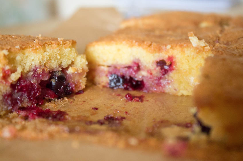 Image of White Chocolate and Black Currant Blondies