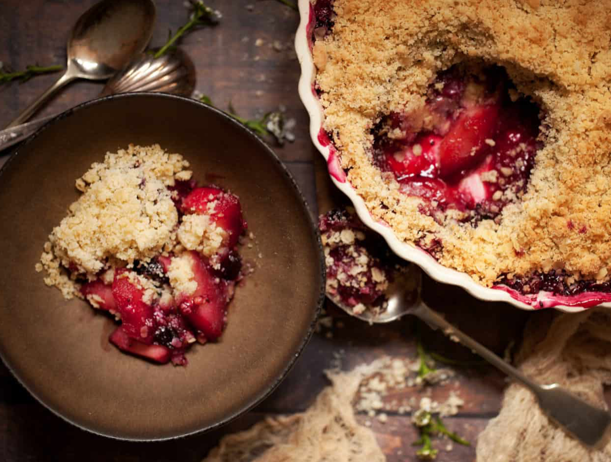 Image of Apple and Black Currant Crumble