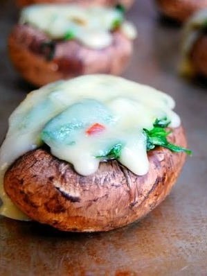 Image of Pepper Jack & Spinach Stuffed Portobello Mushrooms