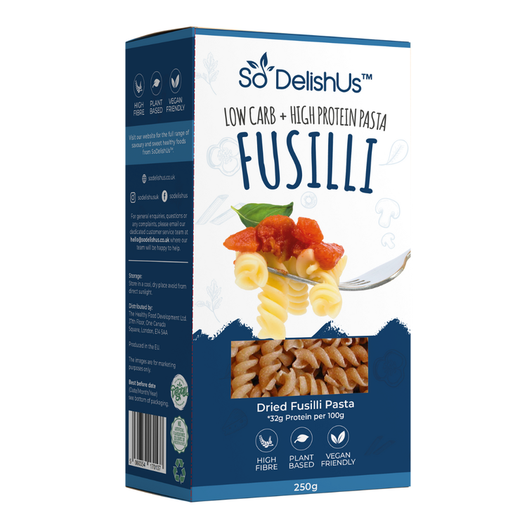 Image of Cook the SoDelishUs® Fusilli Pasta and drain.  Heat the olive oil in a pan, put the garlic in it and fry until golden brown.