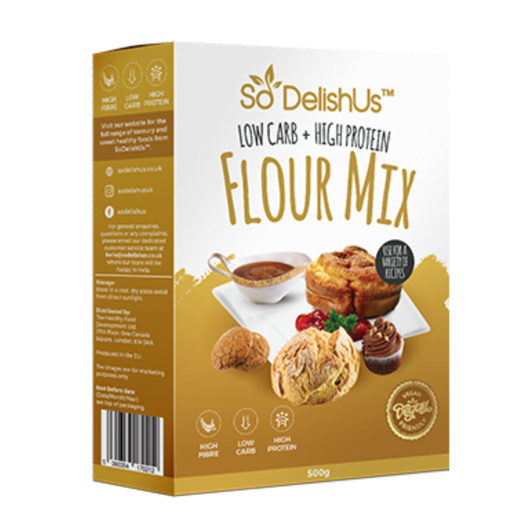 Image of  Mix the SoDelishUs® Flour Mix, salt, baking powder and SoDelishUs®  Icing Powder Sugar Replacer in a bowl.