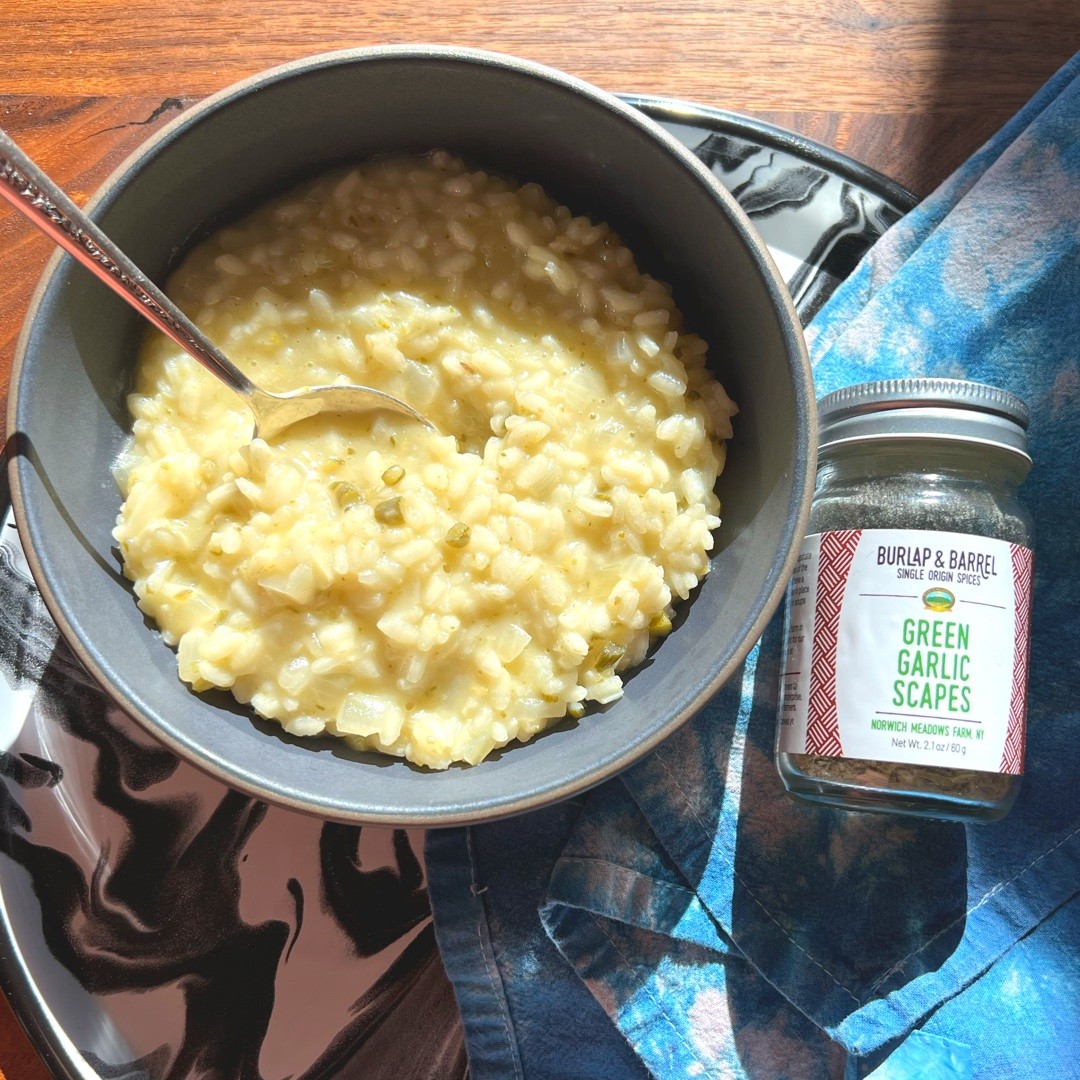 Image of Green Garlic Scape Risotto