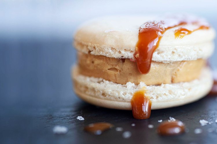 Image of Warm up the caramel sauce you set aside and take...