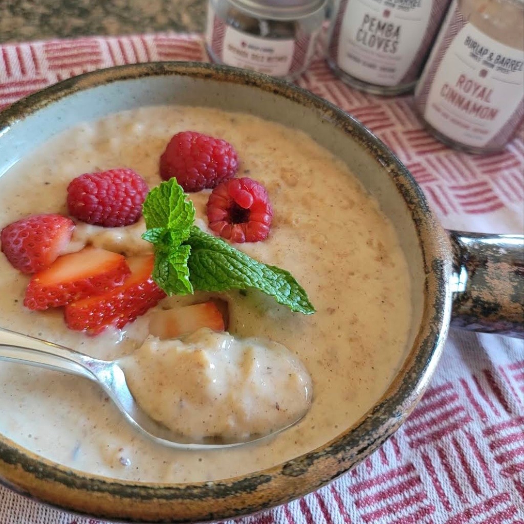 Image of Caribbean-Inspired Spiced Breakfast Porridge