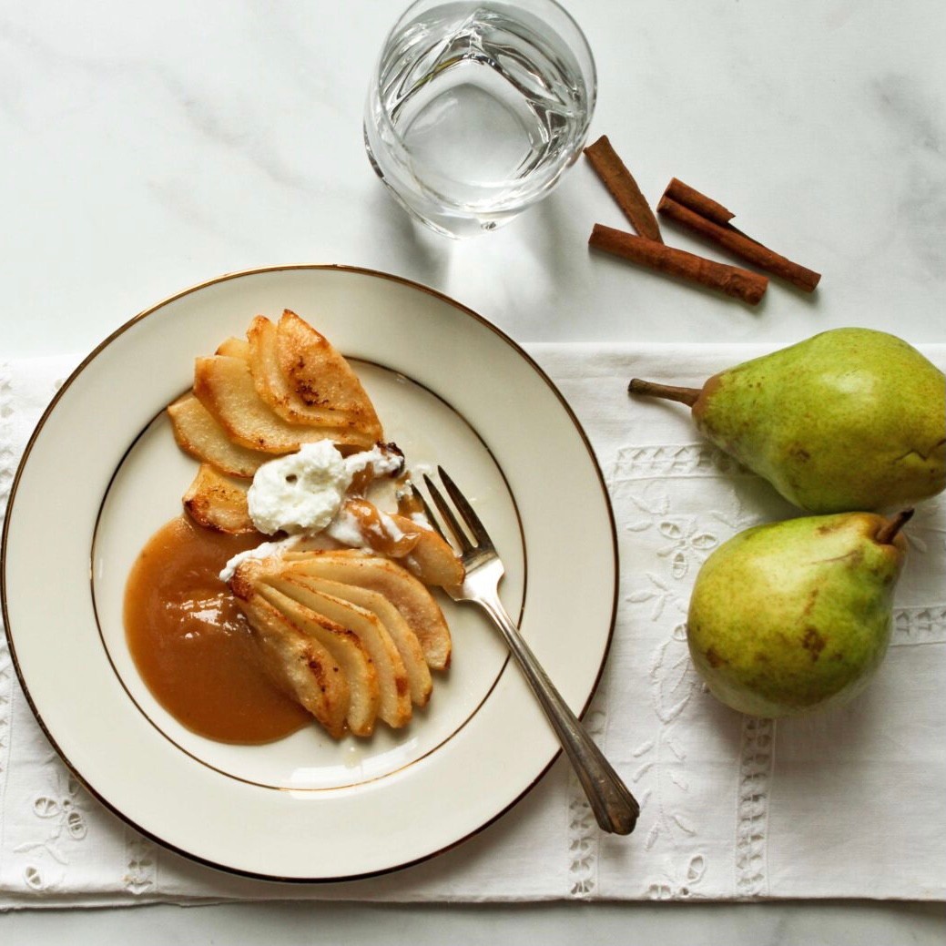 Image of Roasted Pears with Royal Cinnamon Maple Caramel